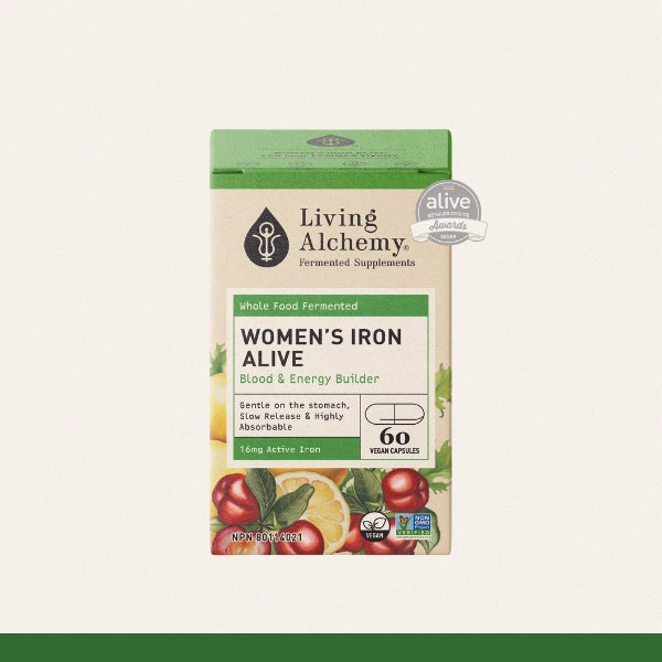 Living Alchemy Women's Iron Alive 60 Capsules